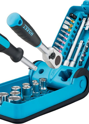 Hazet socket spanner set 856-1HP ( 8000753595 ) 38-piece 1/4 ″ No. of teeth 90 hexagon