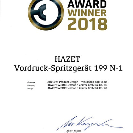 Hazet Pulvérisateur à pression 199N-1 ( 8000466244 ) 1 l