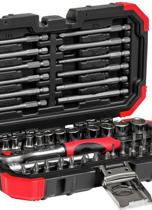 Gedore RED bit/socket spanner assortment R33003051 ( 8002654118 ) 51-piece 1/4 ″ No. of teeth 72