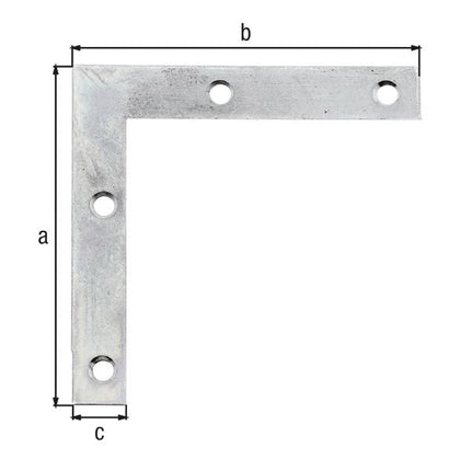 GAH Kątownik meblowy Alberts długość 75 x 75 mm ( 8002378985 ) szerokość 12 mm grubość 1,25 mm
