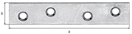 GAH Złącze płaskie Alberts ( 8001552580 ) Długość 80 mm Szerokość 15 mm Grubość 1,75 mm Liczba otworów 4
