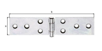 GAH Alberts table hinge ( 8002773622 ) Height 141 mm W.open32 mm sendzimir galvanised