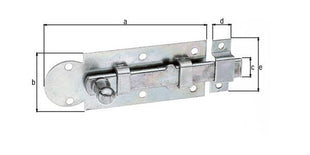 GAH Alberts rygiel okienny ( 8002657137 ) długość 80 mm szerokość 30 mm kształt prosty przedłużenie 19,5 mm