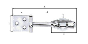 GAH Alberts hasp ( 8002657142 ) length 120 mm width 31.5 mm