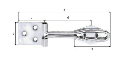 GAH Alberts hasp ( 8002657142 ) length 120 mm width 31.5 mm