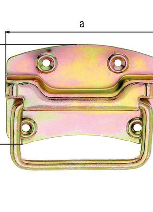 GAH Alberts crate handle ( 8002620709 ) Height80 mm Width104 mm Number of holes 4