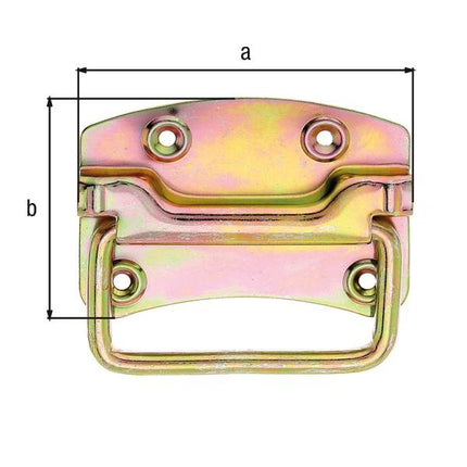 GAH Alberts crate handle ( 8002620709 ) Height80 mm Width104 mm Number of holes 4