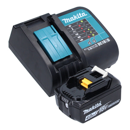 Makita DHR 171 SM1X3 cordless hammer drill 18 V 1.2 J SDS-Plus Brushless + 1x battery 4.0 Ah + charger + 65-piece accessory set + case