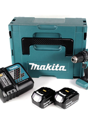 Makita DHP 485 RMJ 18 V Li-Ion cordless impact drill in Makpac + 2 x 4.0 Ah battery + charger