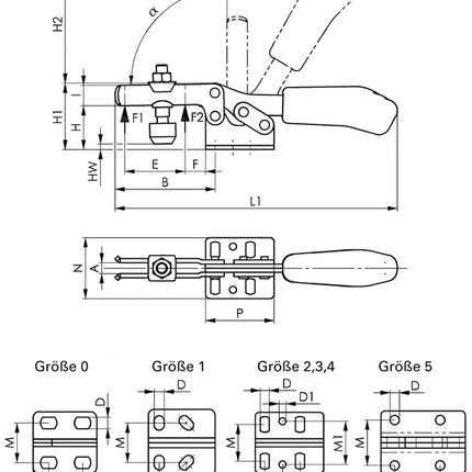 Tendeur horizontal AMF n° 6830 ( 4000833508 ) taille 2