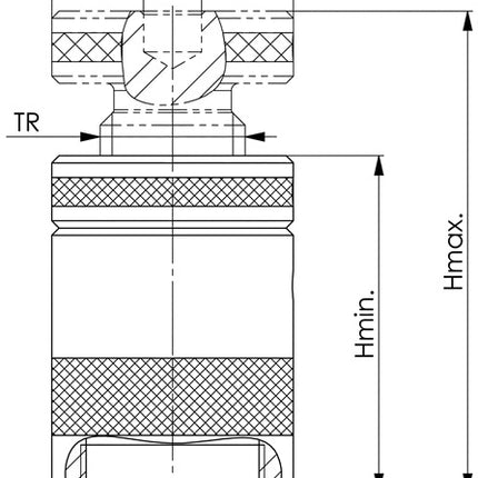 Cavalletto avvitabile AMF n. 6400 ( 4000833117 ) misura 210 altezza 140 - 210 mm