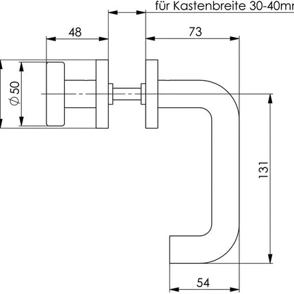 AMF Set intercambiabile ( 3311021075 ) Acciaio inox D/K senza rosetta DIN sinistra/destra