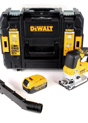 DeWalt DCS 334 NT cordless pendulum action jigsaw 18V brushless + 1x rechargeable battery 4.0Ah + TSTAK - without charger