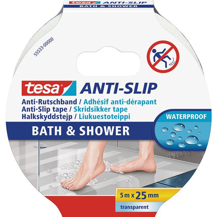 tesa ruban adhésif antidérapant bain &amp; douche 55533 (3000265327) transparent
