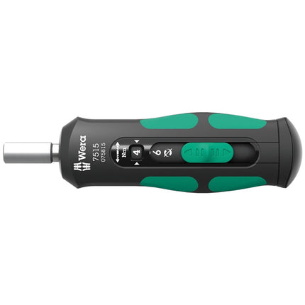 Wera torque screwdriver set 7515/7 ( 4000828160 ) 7-piece set 2, 3, 4, 5, 6 Nm