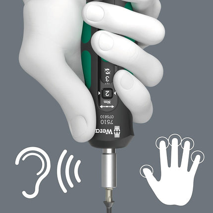 Wera torque screwdriver set 7515/16 ( 4000828159 ) 16-piece set 2, 3, 4, 5, 6 Nm