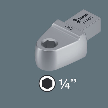 Wera plug-in bit adapter 7774/1 ( 8000377360 ) 1/4 ″ 9 x 12 mm