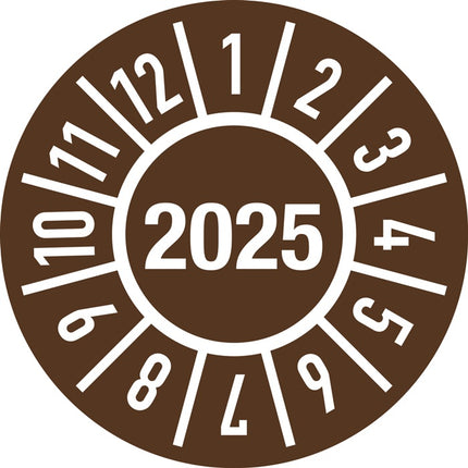 Adhesivo de inspección de un año ( 9000477111 ) Lámina de Ø 30 mm