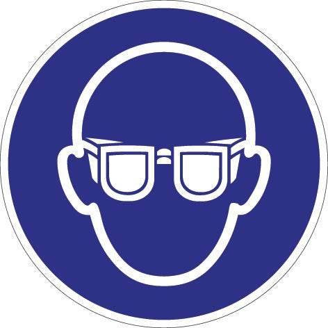 Mandatory sign ASR A1.3/DIN EN ISO 7010 ( 9000477500 ) Use eye protection