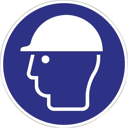 Señal obligatoria ASR A1.3/DIN EN ISO 7010 ( 9000477505 ) Utilizar protección para la cabeza