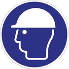 Señal obligatoria ASR A1.3/DIN EN ISO 7010 ( 9000477505 ) Utilizar protección para la cabeza