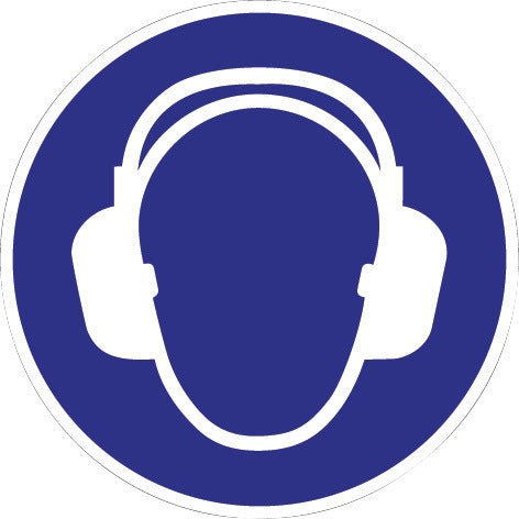 Mandatory sign ASR A1.3/DIN EN ISO 7010 ( 9000477508 ) Use hearing protection