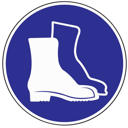 Mandatory sign ASR A1.3/BGV A8 ( 3000277514 ) Use foot protection