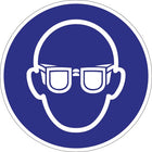 Signe d'obligation ASR A1.3/DIN EN ISO 7010 ( 9000477501 ) Utiliser une protection oculaire