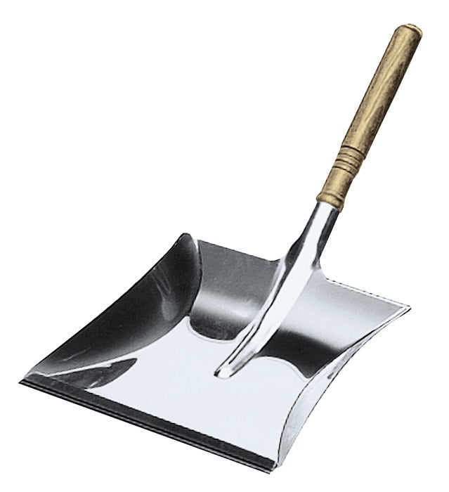 Recogedor ( 9000470258 ) con mango de madera acero inoxidable
