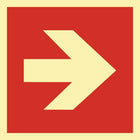 Fire protection sign DIN EN ISO 7010 ( 9000477580 ) L148xW148 mm plastic