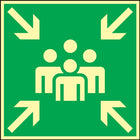 Rescue sign BGV A8 ( 3000277470 ) L148xW148 mm plastic