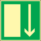 Rescue sign BGV A8 ( 3000277431 ) L148xW148 mm plastic