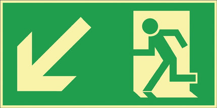 Rescue sign BGV A8 ( 3000277445 ) L297xW148 mm plastic