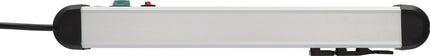 Regleta de enchufes Brennenstuhl Premium-Protect-Line ( 8001484633 ) 16 A 230 V negro/plata 3 m PVC 1,5 mm²