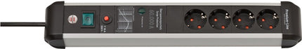 Regleta de enchufes Brennenstuhl Premium-Protect-Line ( 8001484633 ) 16 A 230 V negro/plata 3 m PVC 1,5 mm²
