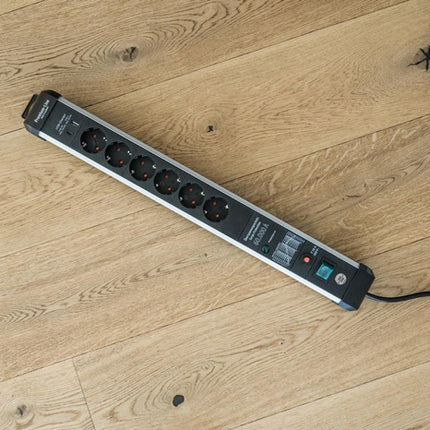 Regleta Brennenstuhl Premium-Protect-Line ( 8001718837 ) 16 A 230 V negro/plata 3 m PVC 1,5 mm²