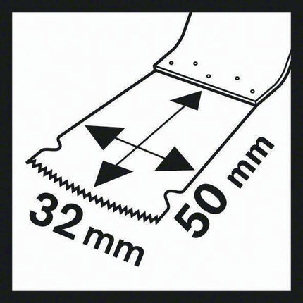 Lama da taglio a tuffo Bosch AIZ 32 EPC ( 4000908672 ) Larghezza 32 mm Profondità di tuffo 50 mm