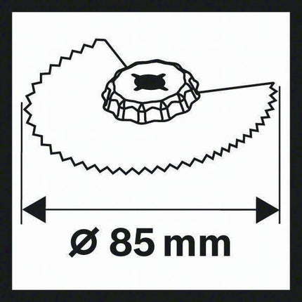 Lame de scie segmentée ACZ 85 EB Bosch ( 4000908667 ) Ø 85 mm