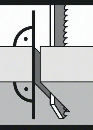 Lama per seghetto alternativo Bosch T 344 DP ( 4000837571 ) lunghezza complessiva 152 mm HCS