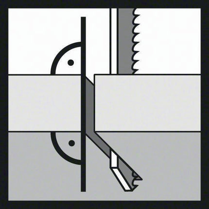 Lama per seghetto alternativo Bosch T 344 DP ( 4000837571 ) lunghezza complessiva 152 mm HCS