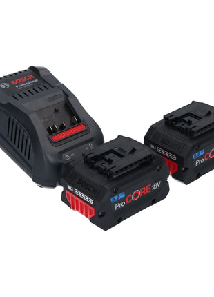 Bosch GWS 18V-10 Professional Akku Winkelschleifer 18 V 125 mm Brushless + 2x ProCORE Akku 8,0 Ah + Ladegerät