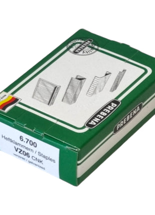 Prebena 2x VZ06CNK Agrafes 10,5 x 6 mm Type VZ 13400 pcs. en acier galvanisé