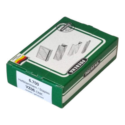 Prebena 5x VZ06CNK staple 10.5 x 6 mm type VZ 33500 pieces galvanised steel