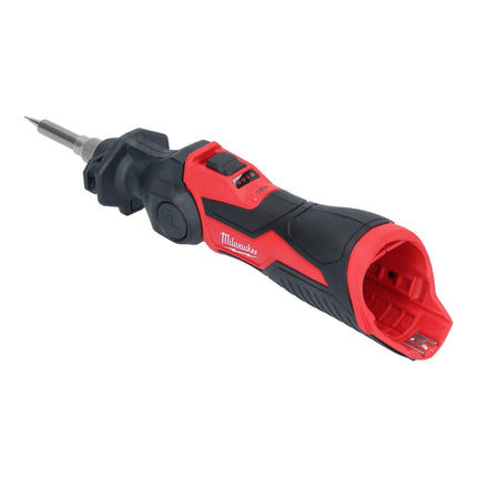 Soldador sin cable Milwaukee M12 SI-202 12 V 400 °C cabezal bloqueable + 2x batería recargable 2,0 Ah + cargador