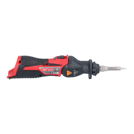Soldador sin cable Milwaukee M12 SI-202 12 V 400 °C cabezal bloqueable + 2x batería recargable 2,0 Ah + cargador