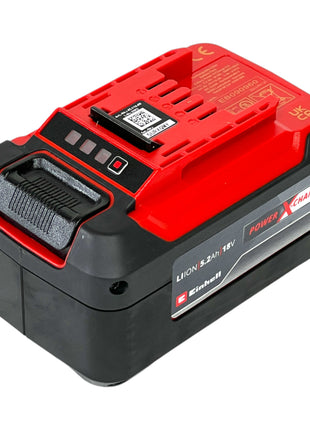 Kit de inicio Einhell PXC 2x batería Power X-Change Plus 18 V 5,2 Ah (2x 4511437) + cargador doble Power X-Twincharger 3A (4512069)