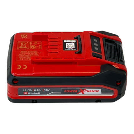 Zestaw startowy Einhell PXC 4x akumulator Power X-Change Plus 18 V 4,0 Ah ( 4x 4511553 ) + podwójna ładowarka Power X-Twincharger 3A ( 4512069 ) + walizka narzędziowa