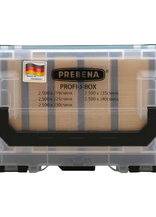Chiodatrice pneumatica Prebena 2XR-J50 4,0 - 7,0 bar + PROFI-J-BOX brads 12500 pz. + custodia