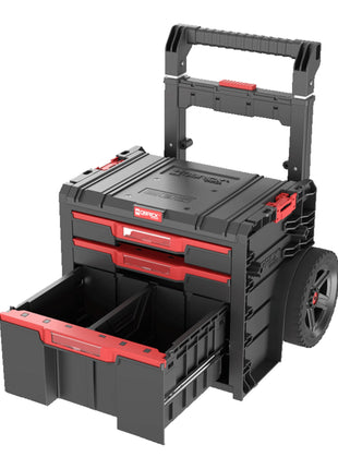 Qbrick System PRO Cart 2.0 Plus Cassetto 3 mobile su ruote 520 x 415 x 660 mm 12 l 2x 4,5 l manico doppio telescopico estraibile