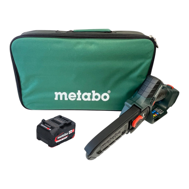 Metabo MS 18 LTX 15 Akku Gehoelzsaege 18 V 15 cm 5 m s 1x Akku 4 0 Ah Tasche ohne Ladegeraet 0 - toolbrothers